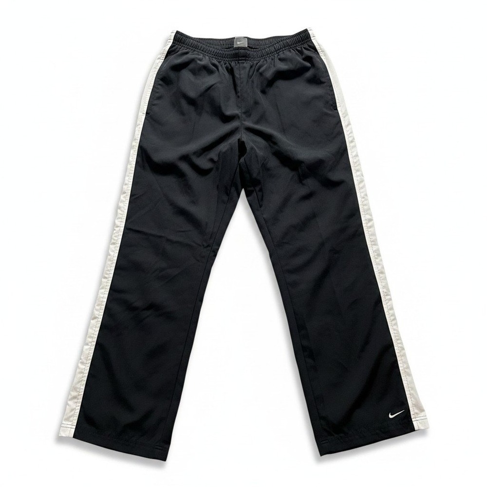 Nike XL Black White Track Pants Womens Athleisure Vintage Relaxed Fit